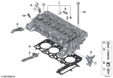 Головка блока цилиндров-доп.элементы