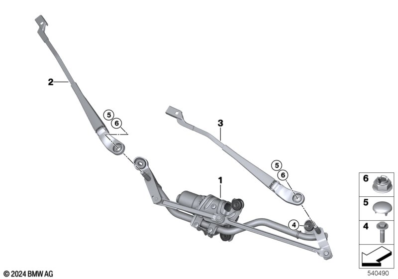 Детали стеклоочистителя