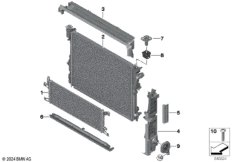 Крепеж радиатора охлаждающей жидкости