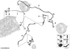 Вакуумный трубопр.усилителя тормозов