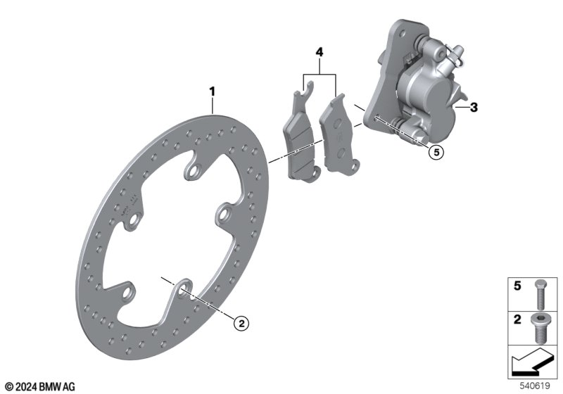 Тормозной механизм переднего колеса