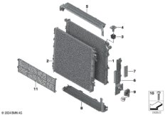 Крепеж радиатора охлаждающей жидкости