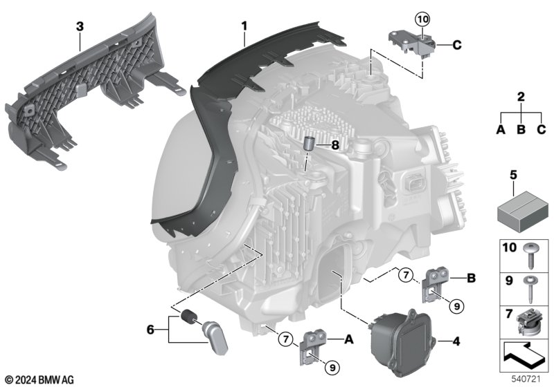 Блок осушителя фары
