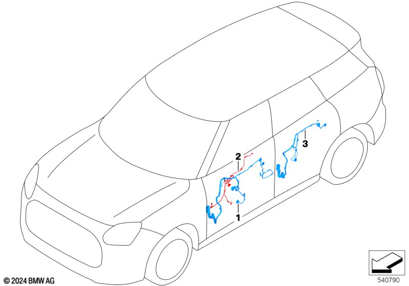 Жгут проводов двери