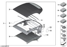 Складной верх в сборе