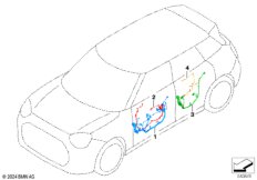 Жгут проводов двери
