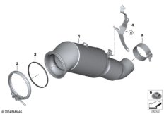 Катализатор рядом с двигателем