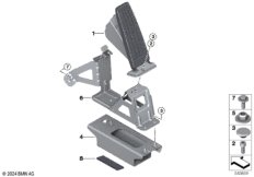 Привод педали аксел./модуль педали акс.