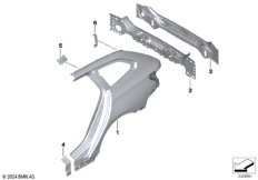 Крыло/облицовка задней части