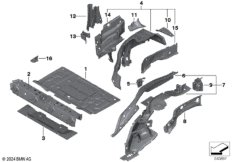 Брызговик Зд/детали днища