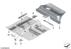 Перегородка баг.отделение/детали днища