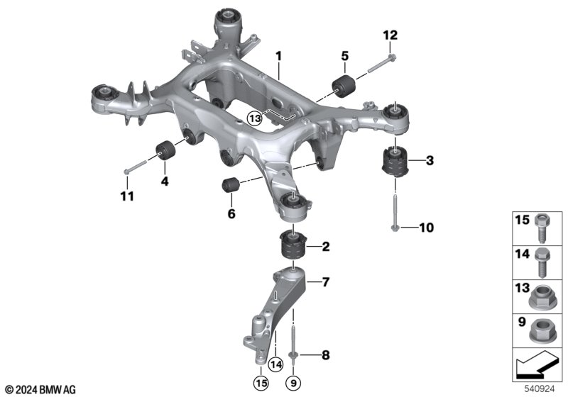 балка заднего моста