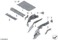 Брызговик Зд/детали днища