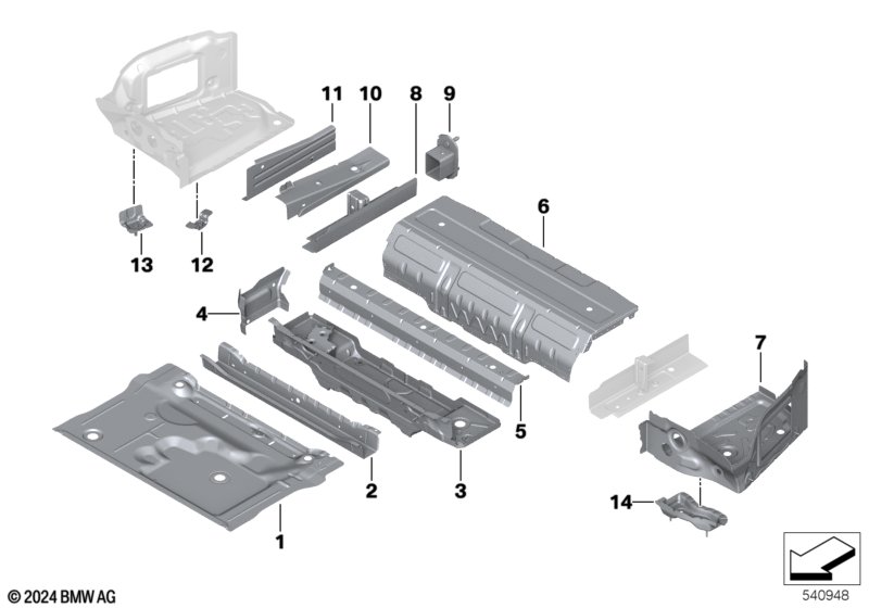 Дополнит.элементы пола багажника
