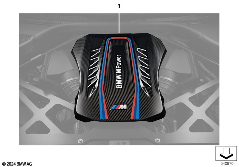 M Performance Parts крышка двигателя