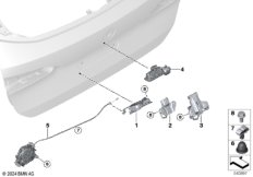 Система замков багажной двери