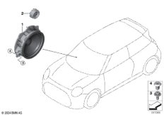 Детали динамика в двери Пд