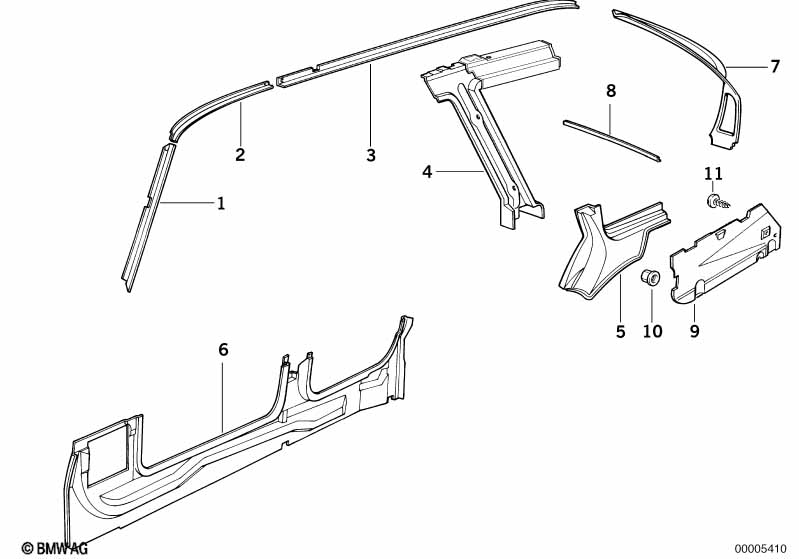 Детали бокового каркаса