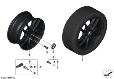 BMW л/с диск, сдвоен. спицы 840 - 16" SZ