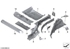 Брызговик Зд/детали днища