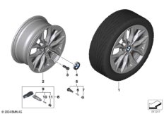 BMW л/с диск Y-образные спицы 971 - 17"