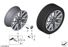 BMW л/с диск Y-образные спицы 974 - 18"