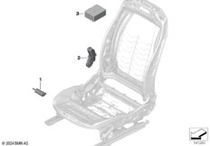 Сиденье Пд, э/оборудование и приводы