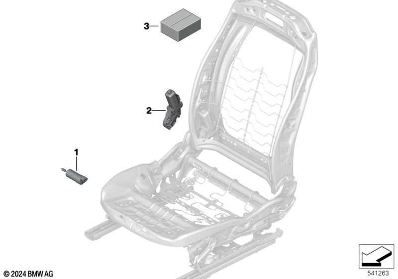 Сиденье Пд, э/оборудование и приводы