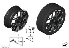BMW л/с диск, Y-обр.спицы 979M - 19" SZ
