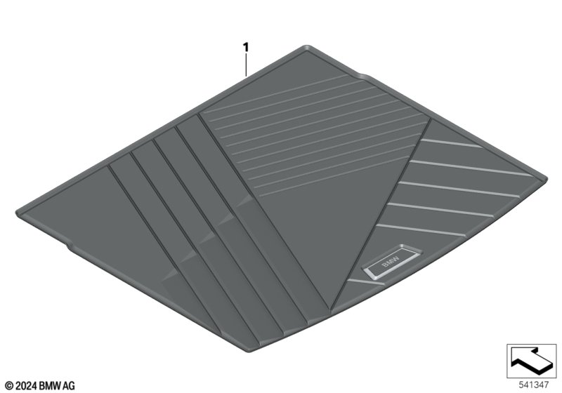 Фасонный коврик для багажника
