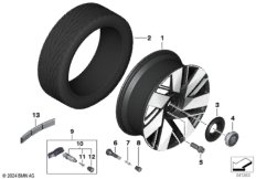 Колесо с легкоспл.диском BMW Styling 993