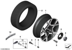 Колесо с легкоспл.диском BMW Styling 994