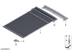 Шторка панорамной стеклянной крыши