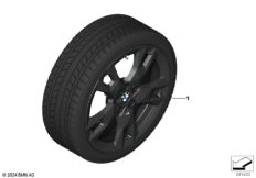 Колесо в сб.зим.M звезд.сп. 968M - 18"