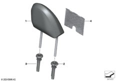 Сиденье Пд, подголовник спорт.сиденья