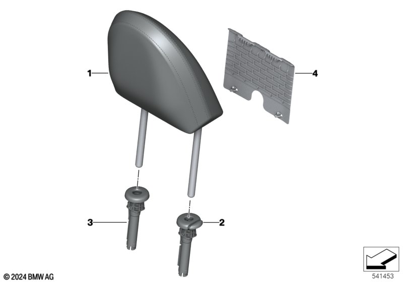 Сиденье Пд, подголовник базового сиденья