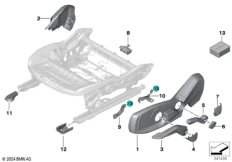 Накладки пер.сиденья с ручн.регулировкой