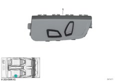 Переключ.регулир.сиденья пер.пассажира