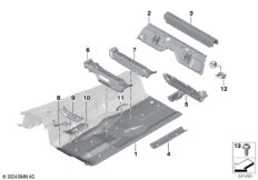 Перегородка баг.отделение/детали днища