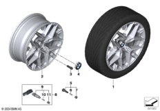 BMW л/с диск, сдвоенные спицы 1039 - 18"