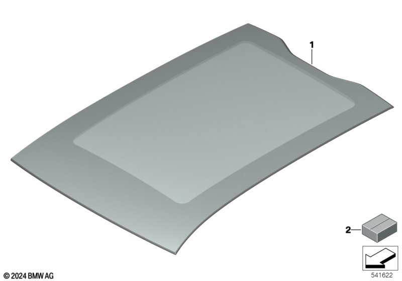 Стеклянная крышка панорамной крыши