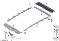 Шторка панорамной стеклянной крыши