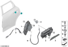 Система замков задней двери
