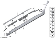 Накладка M порог / арка колеса