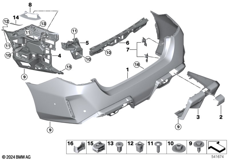 G90 задний бампер