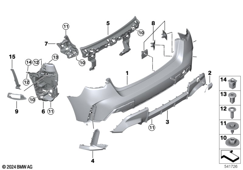 F70 передний бампер M-tech