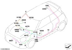 Рем.каб.осн.жгута проводов антенна/коакс