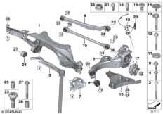 Балка мостаЗд/подвеска кол/подш.ступ.кол