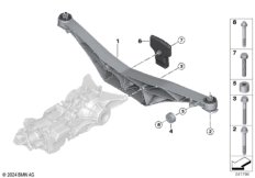 Поперечина рамы для редуктора зад.моста