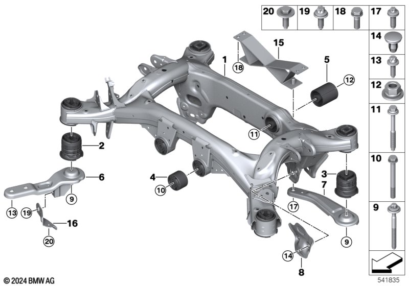 балка заднего моста
